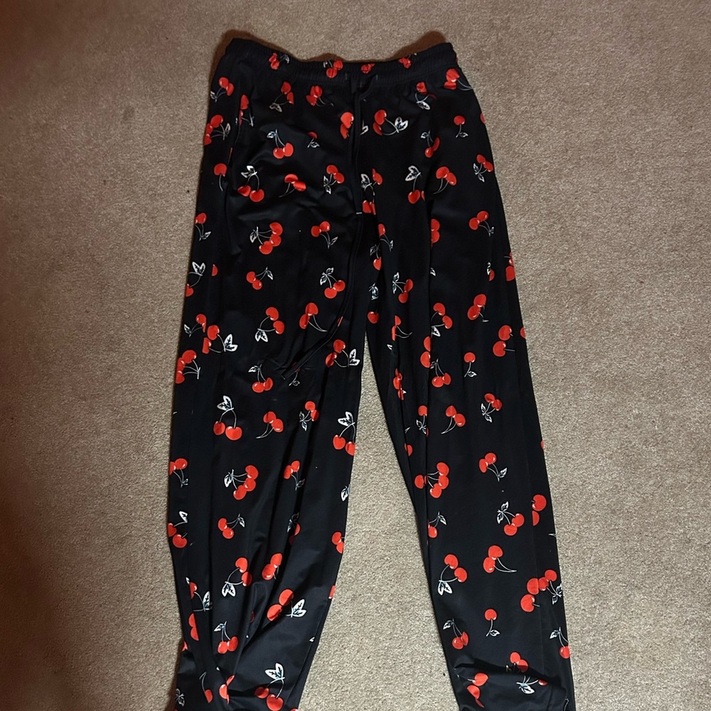Cherry pajama pants